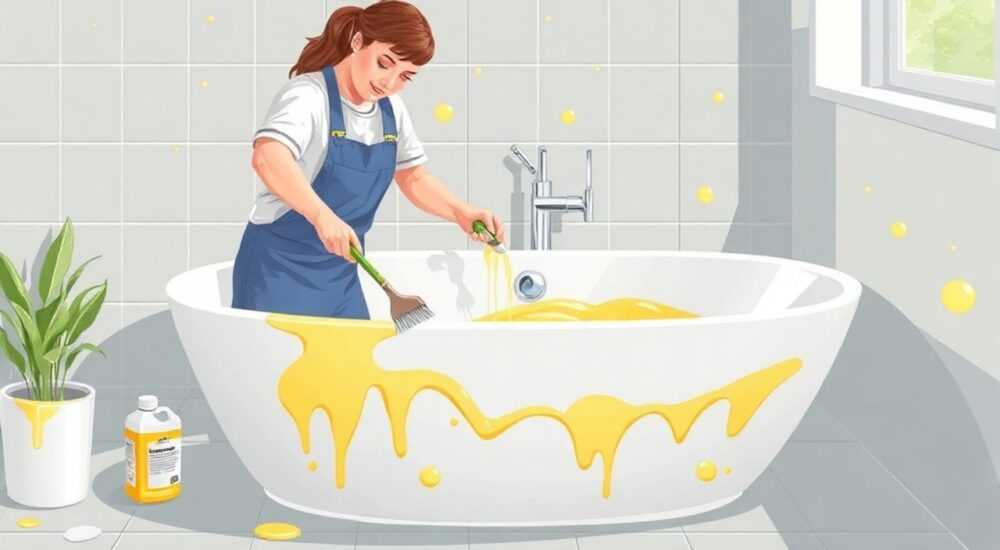 Чем очистить акриловую ванну от желтизны в домашних
