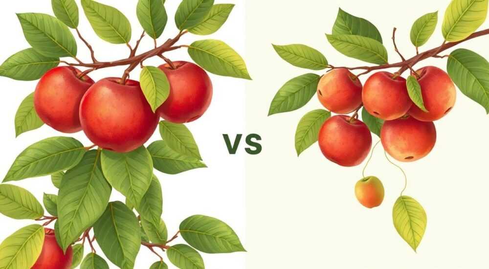 Чем отличаются плоды культурных сортов от дикой формы яблони