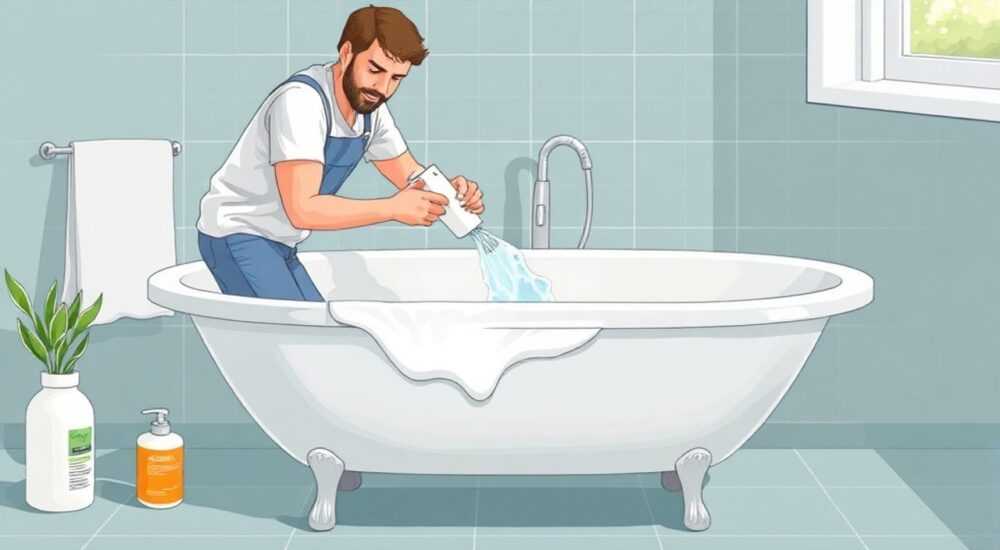 Чем отмыть акриловую ванну от клея