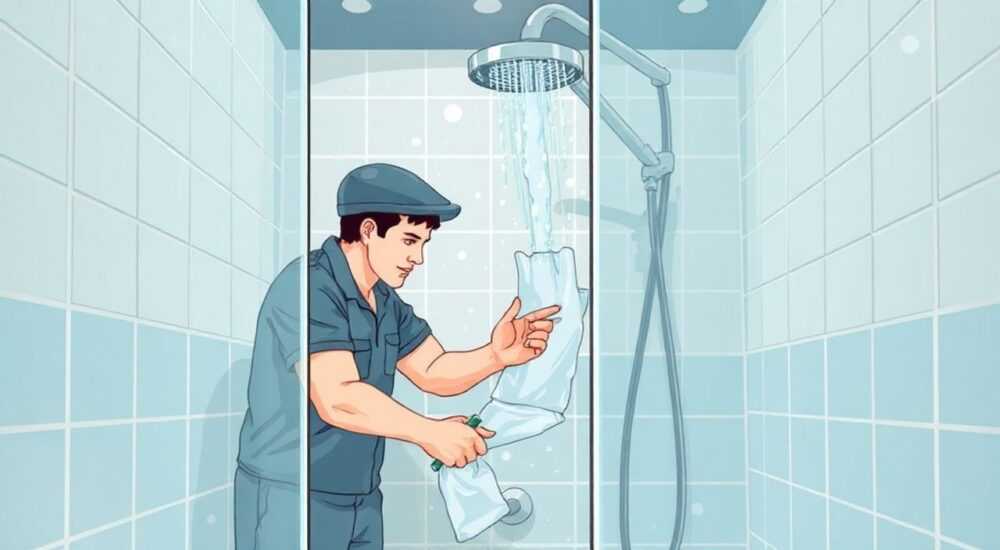 Чем отмыть пластик в душевой кабине