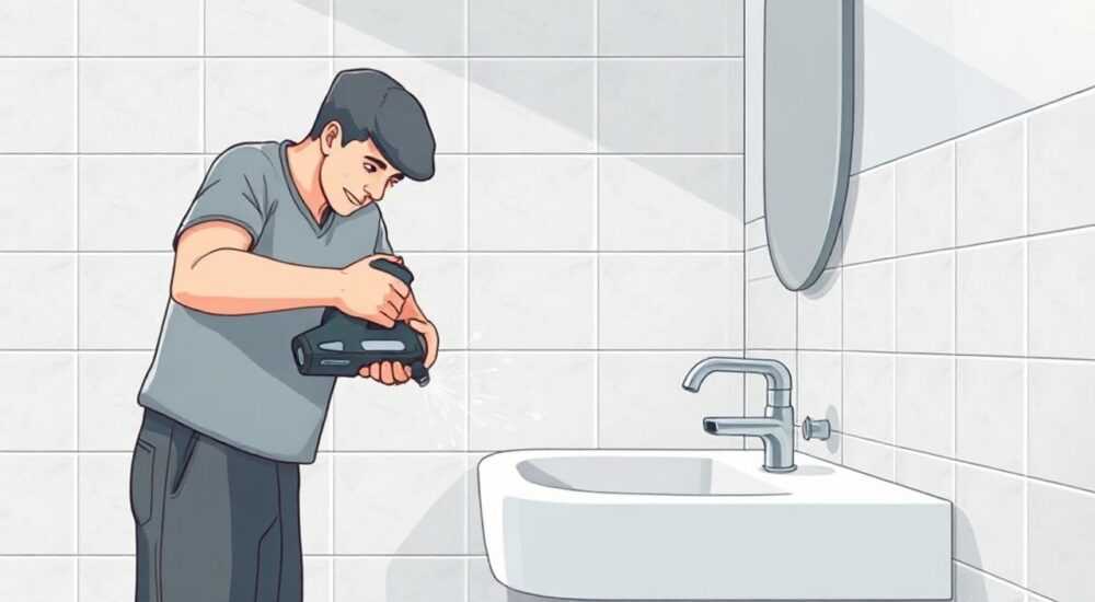 Чем сделать отверстие в кафельной плитке под смеситель в ванной