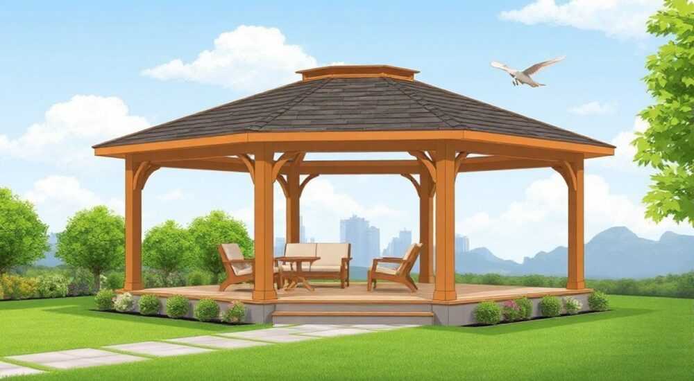 Чем закрыть крышу беседки недорого