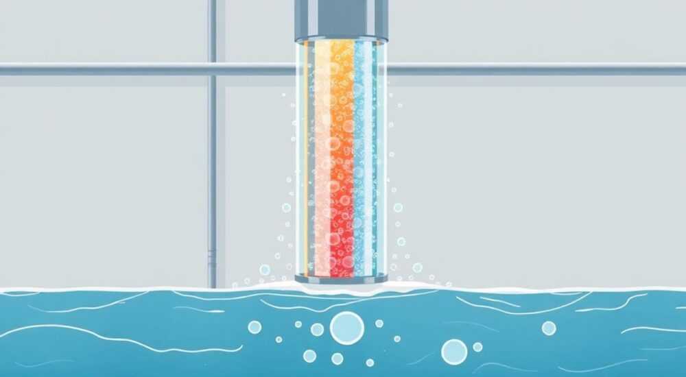 Через колонку слабый напор горячей воды