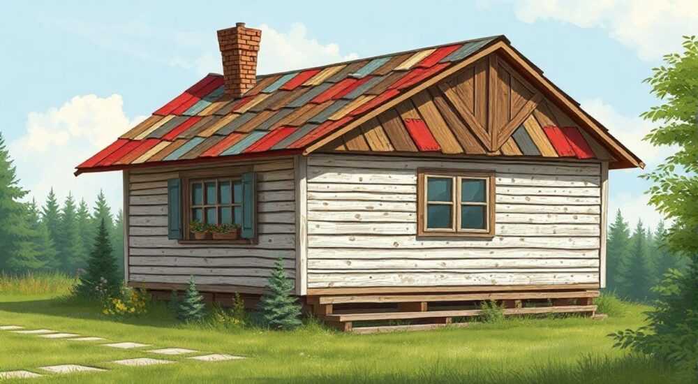 Что можно сделать из старого шифера на даче