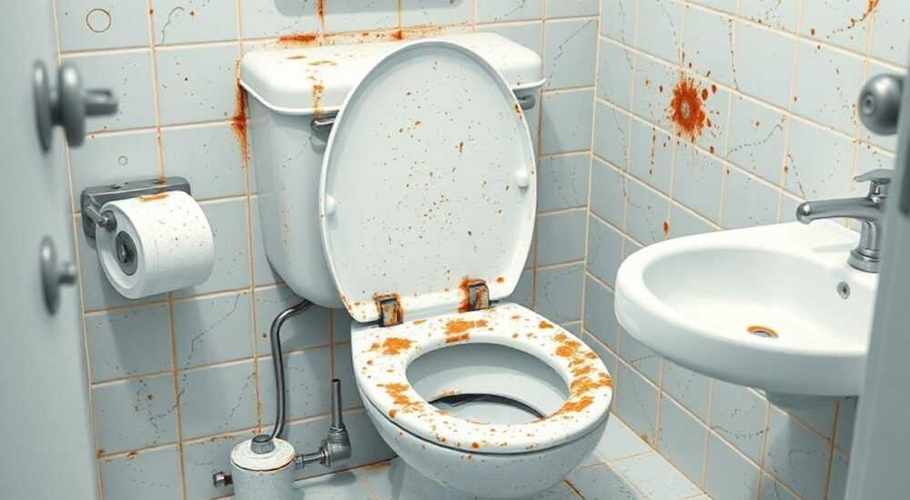 Что удаляет ржавчину в унитазе