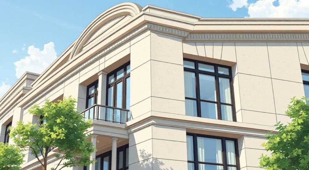 Детали фасада в архитектуре
