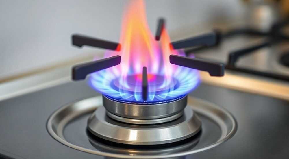 Газовая горелка в печь для отопления