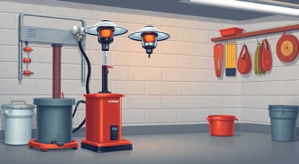 Газовая печь для отопления гаража