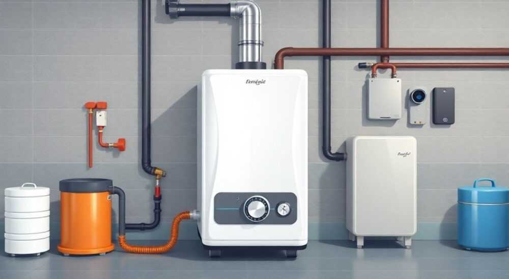 Газовый котел для отопления гаража