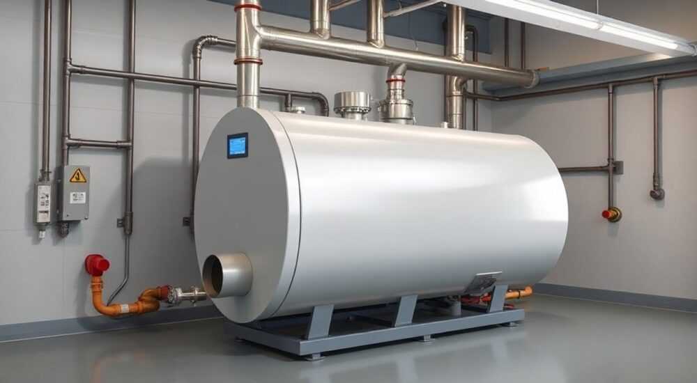 Газовый котел для отопления производственных помещений