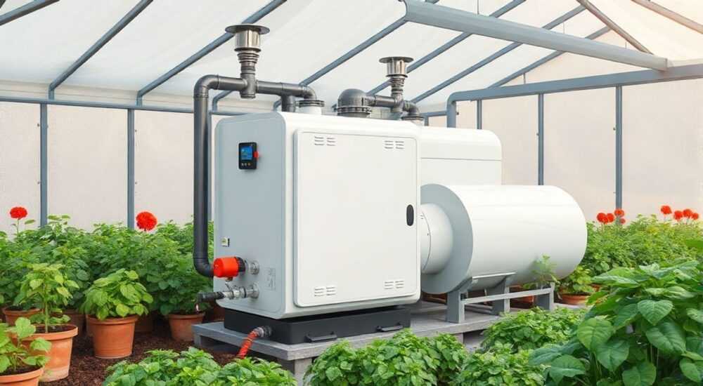 Газовый котел для отопления теплицы