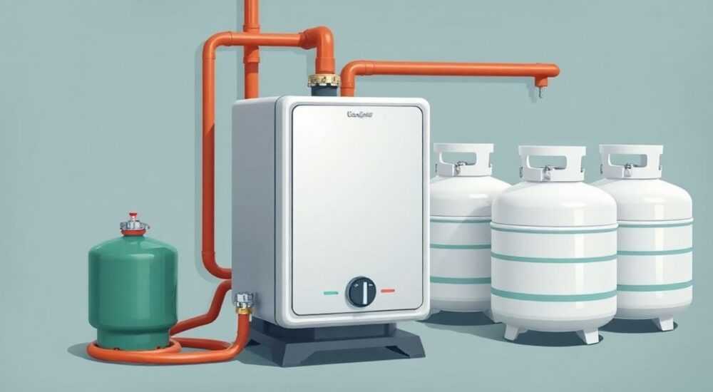Газовый котел на баллонах для отопления
