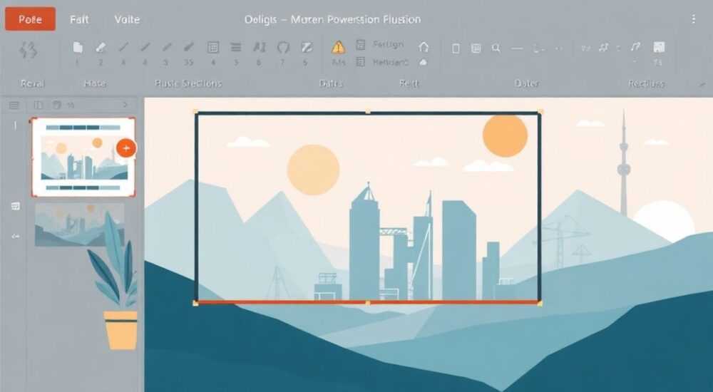 Где в powerpoint размер слайда