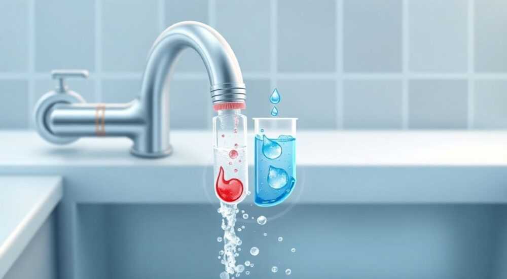 Где в смесителе горячая и холодная вода
