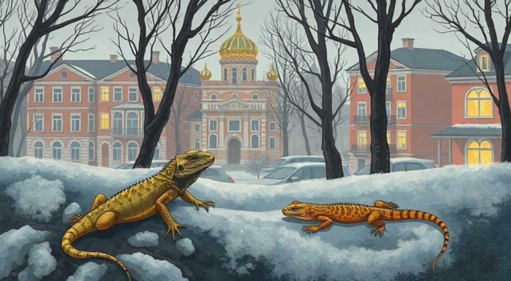 Где зимуют ящерицы на даче в подмосковье