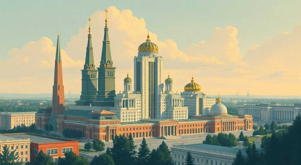 Города с советской архитектурой