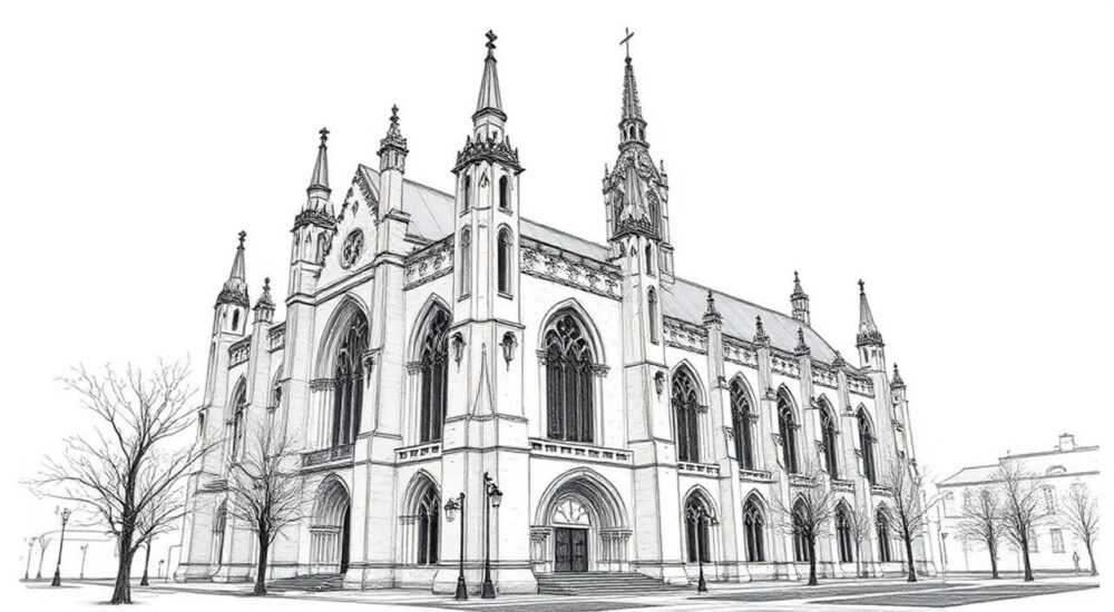 Готическая архитектура рисунок