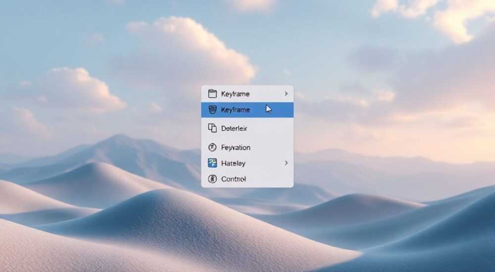 Insert keyframe menu blender как открыть