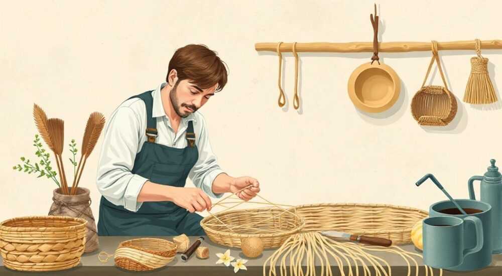 Из чего плетут корзины материал декоративные и как плести