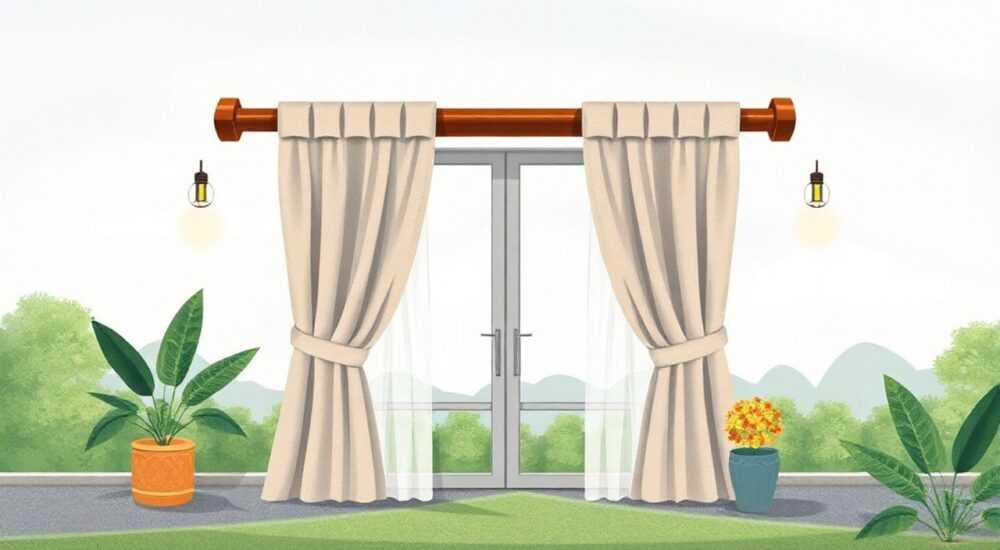 Из чего сделать карниз для уличных штор