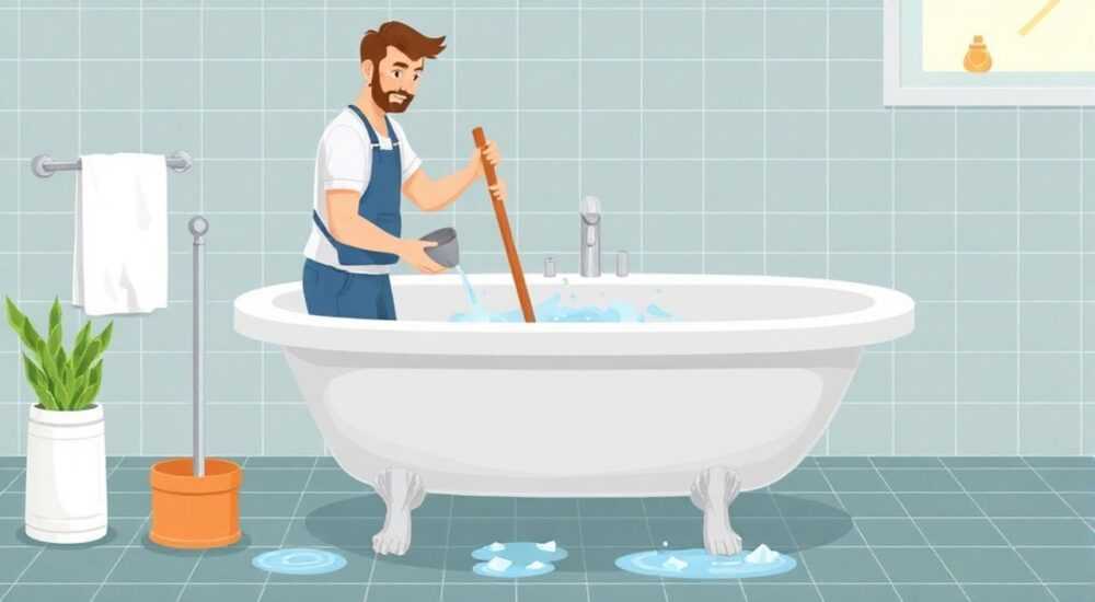 Как без вантуза прочистить ванну