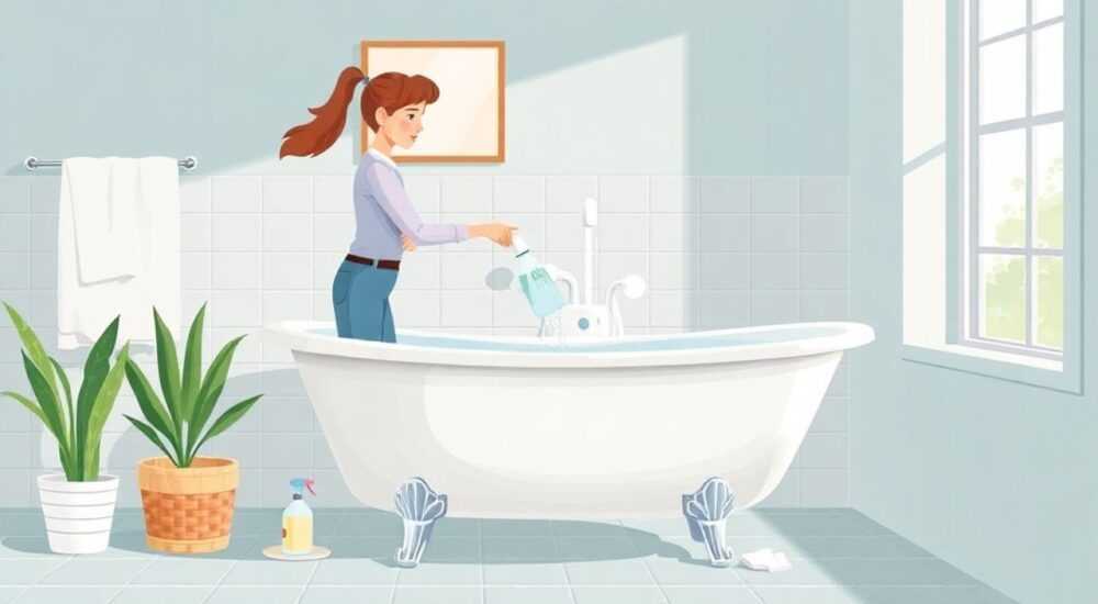 Как быстро почистить ванну в домашних условиях