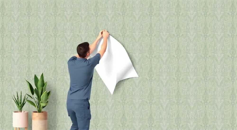 Как быстро снять самоклеющиеся обои со стен