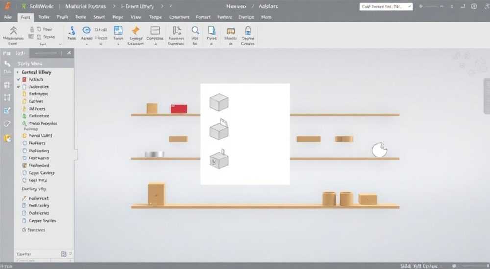 Как добавить библиотеку материалов в solidworks