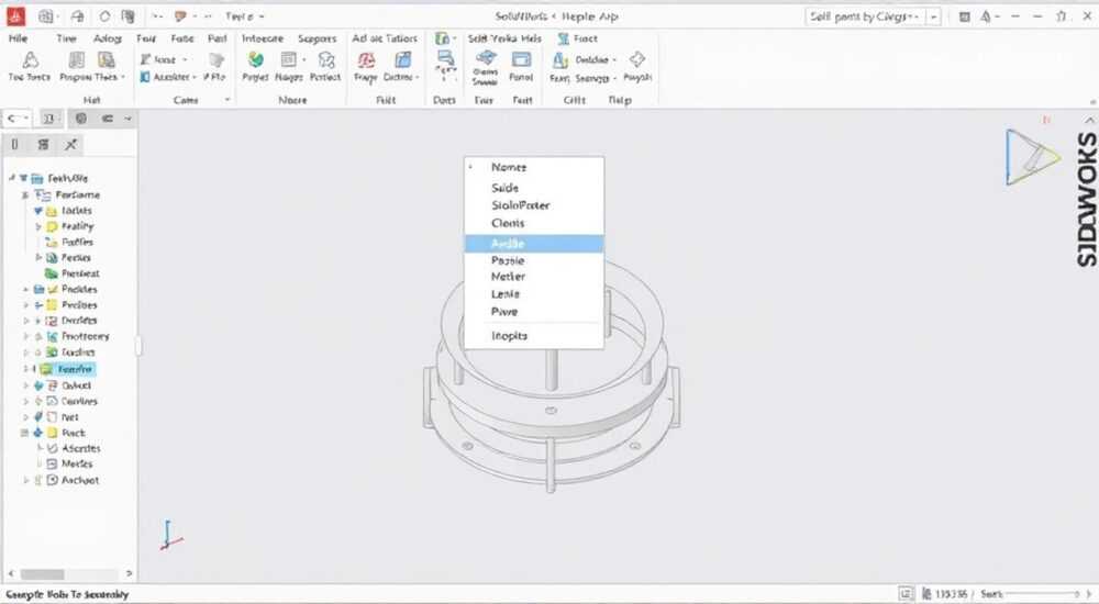 Как добавить деталь в сборку solidworks