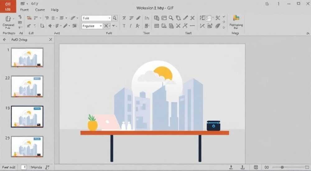 Как добавить гифку в powerpoint