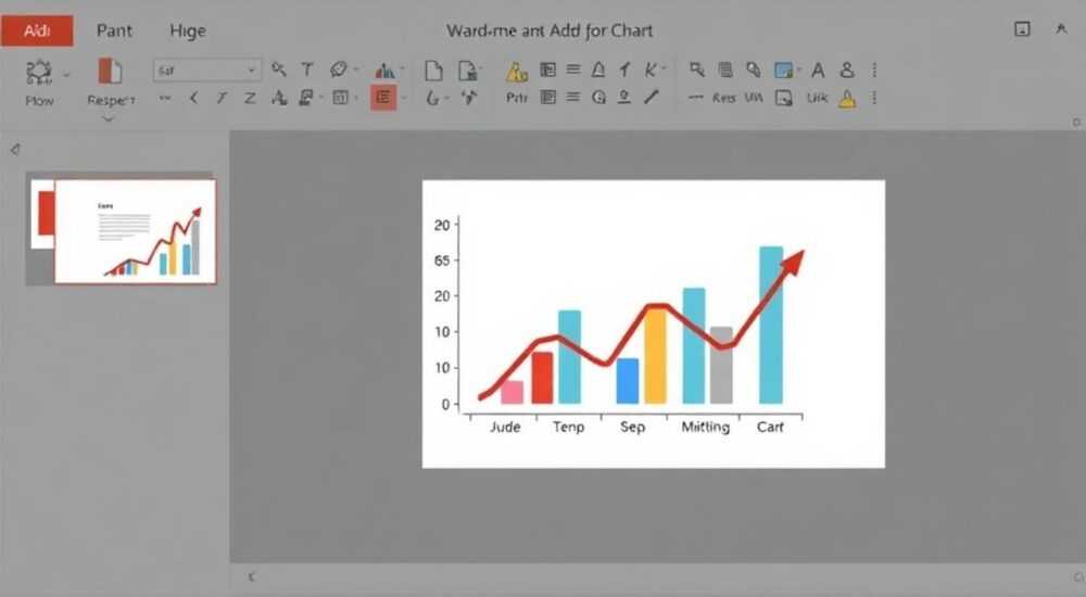 Как добавить на слайд диаграмму в powerpoint