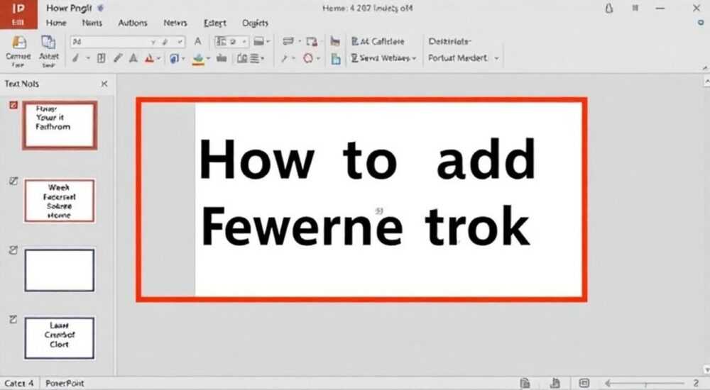 Как добавить поле для текста в powerpoint