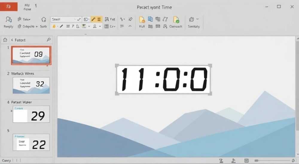 Как добавить таймер в powerpoint