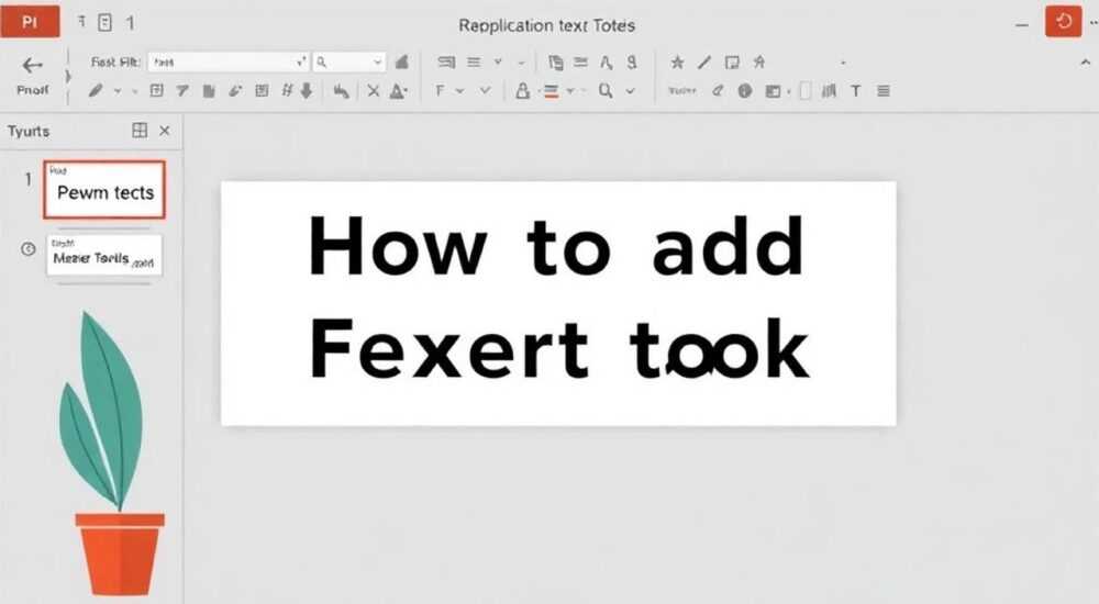 Как добавить текстовый блок в powerpoint