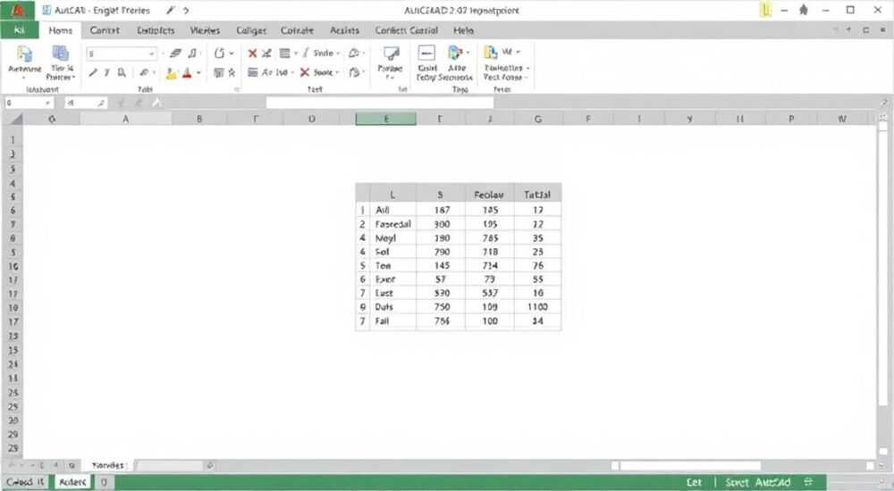 Как экспортировать таблицу из автокада в эксель