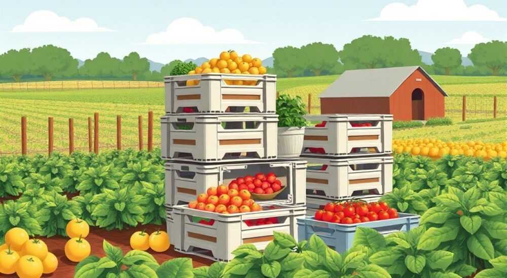 Как использовать пластиковые ящики из под фруктов на даче