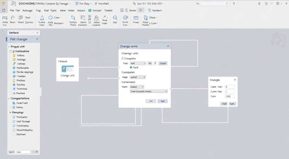 Как изменить единицы измерения в solidworks