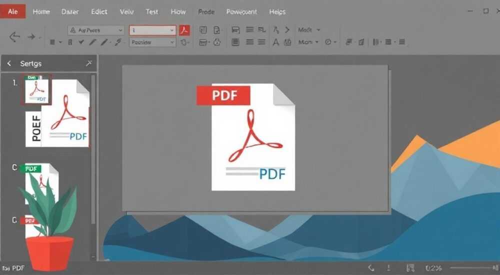 Как изменить pdf файл в powerpoint