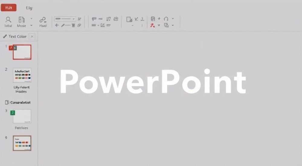 Как изменить цвет текста в презентации powerpoint