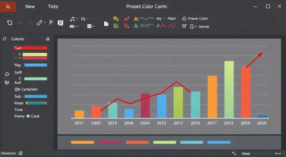 Как изменить цвета диаграммы в powerpoint