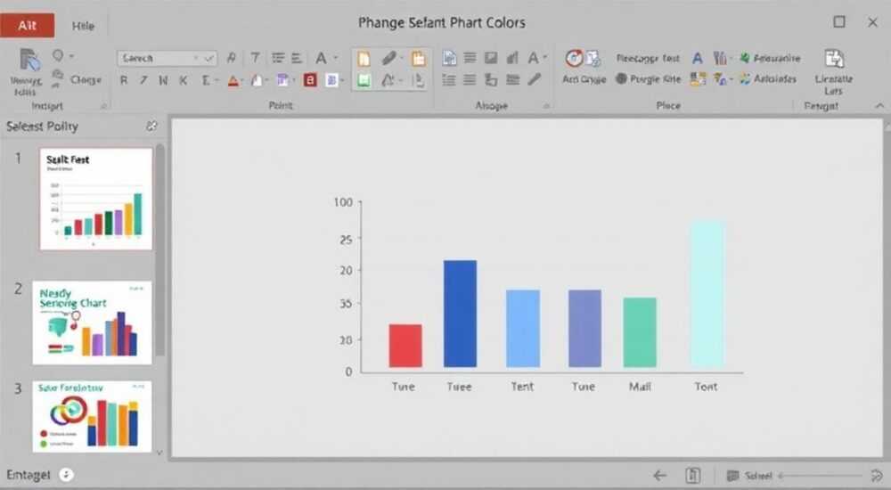 Как изменить цвета в диаграмме powerpoint
