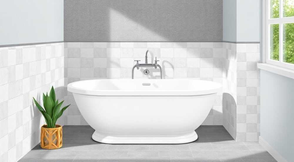 Как класть плитку в ванну
