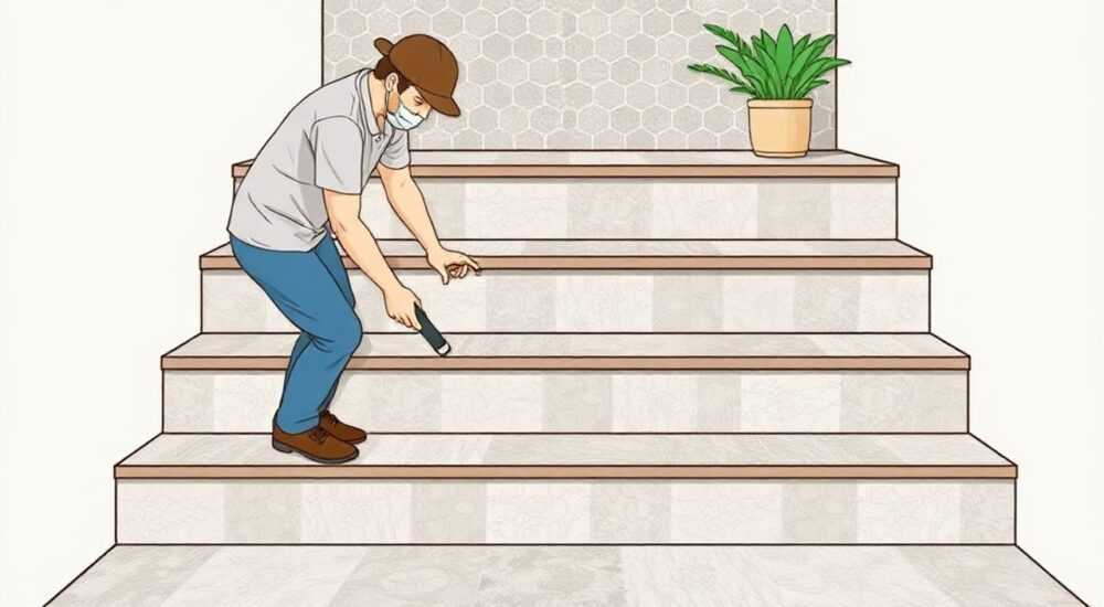 Как класть ступени из плитки с подступенниками