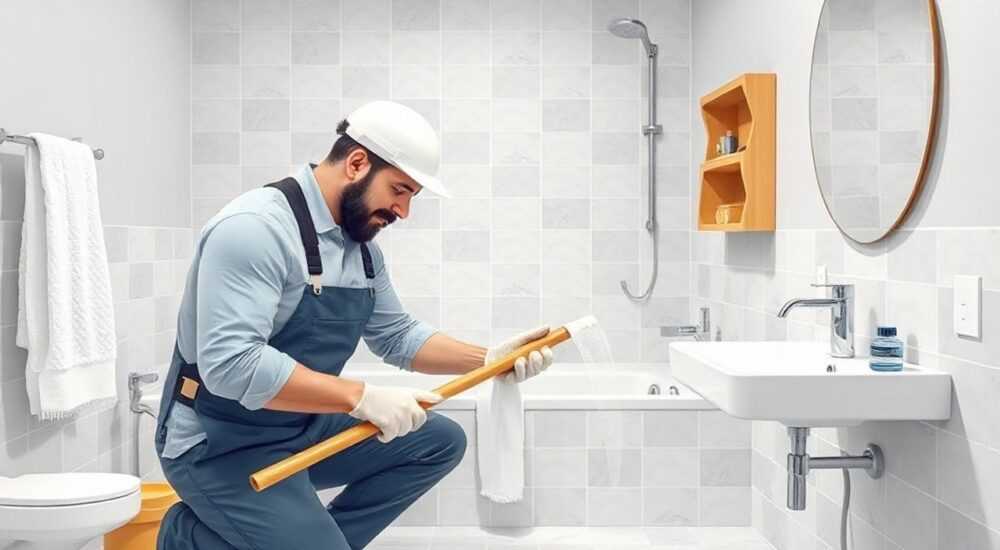 Как клеить герметик в ванной