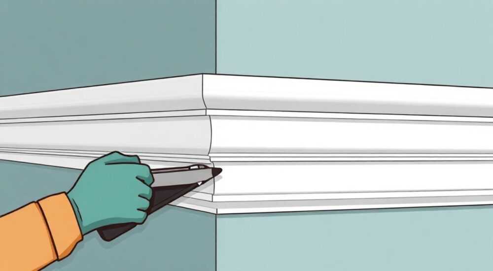 Как клеить готовые уголки на потолочный плинтус
