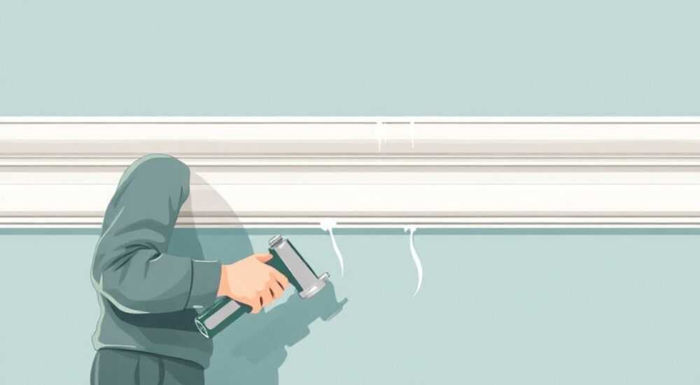 Как клеить карнизы на стену что не стекал карниз