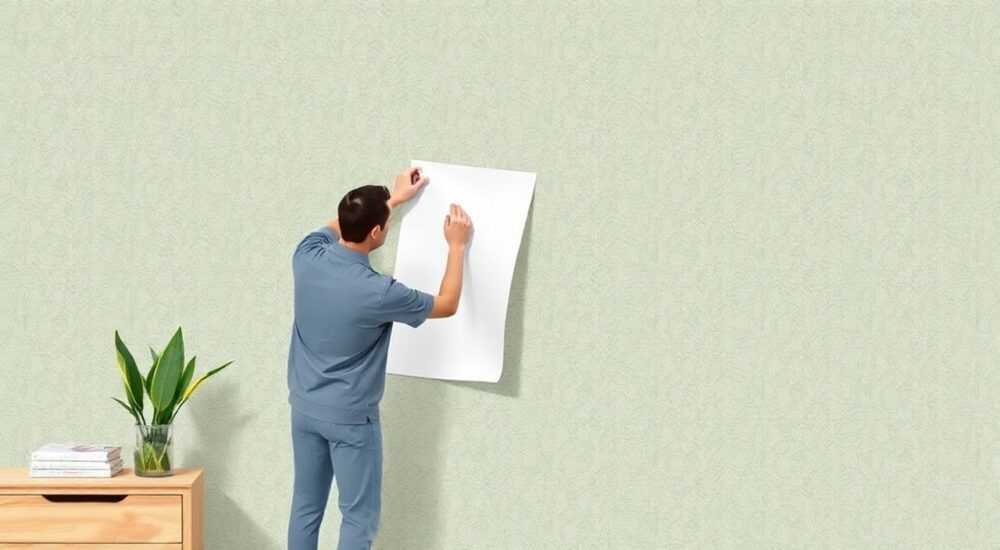 Как клеить самоклеющуюся пленку на обои