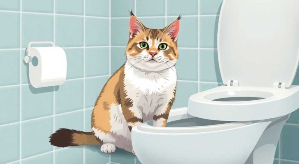 Как кота приучить к унитазу