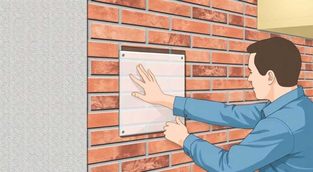 Как крепить фасадные панели к стене под кирпич