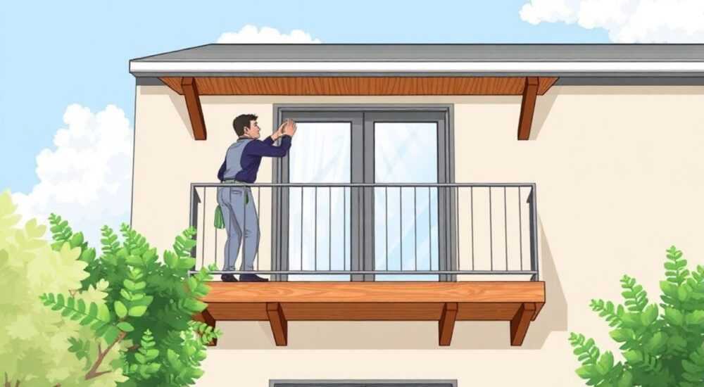 Как крепить карниз на балконе